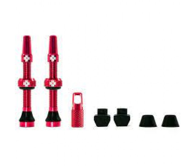 MUC-OFF TUBELESS VALVES 44MM RED